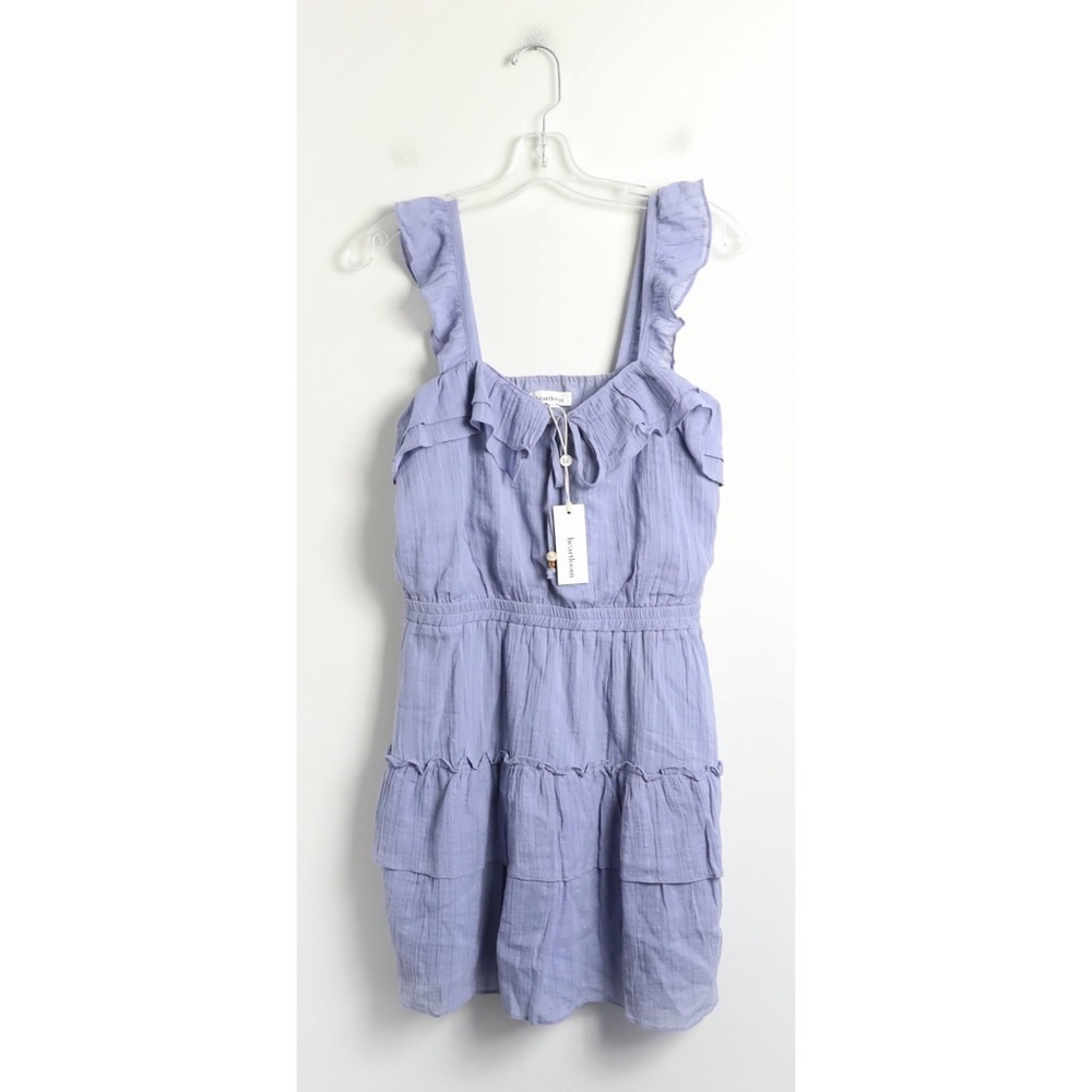 NWT Heartloom Revolve Rianne Dress in Pond light blue romantic tiered short S - Picture 2 of 14